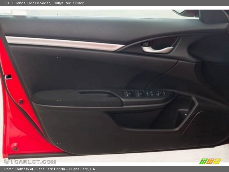 Rallye Red / Black 2017 Honda Civic LX Sedan