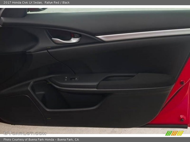 Rallye Red / Black 2017 Honda Civic LX Sedan