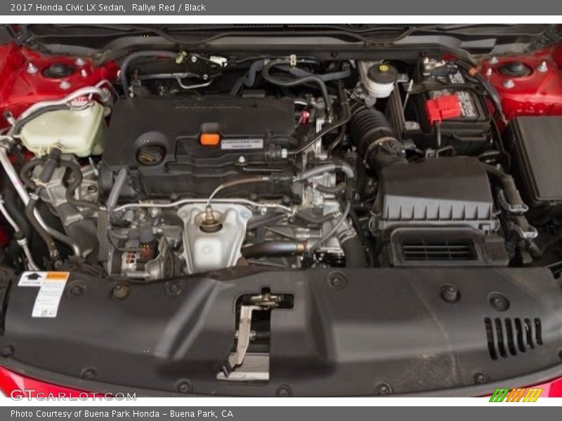 Rallye Red / Black 2017 Honda Civic LX Sedan