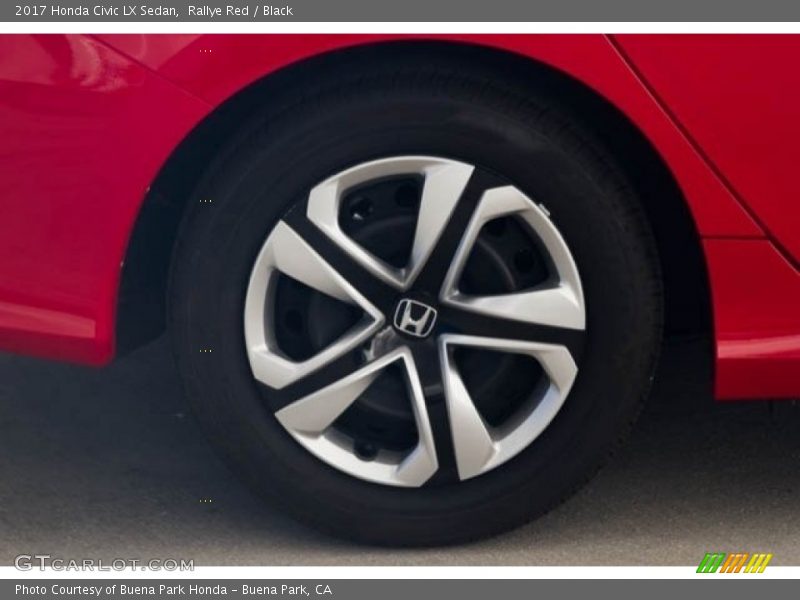 Rallye Red / Black 2017 Honda Civic LX Sedan