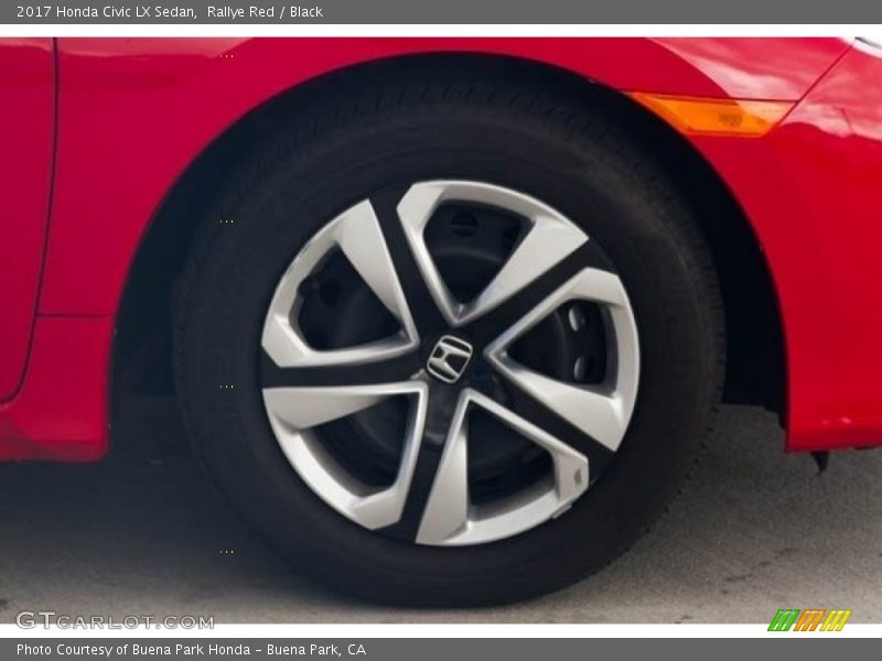 Rallye Red / Black 2017 Honda Civic LX Sedan