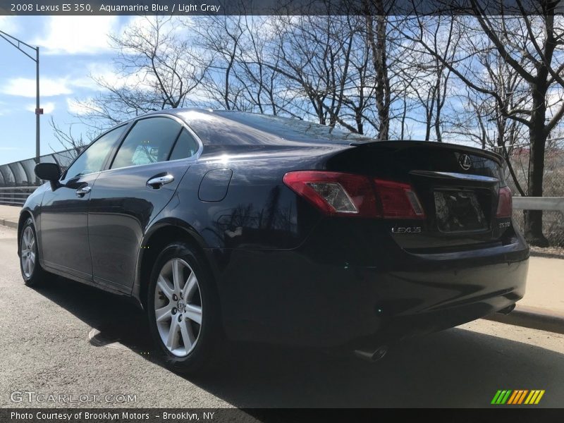 Aquamarine Blue / Light Gray 2008 Lexus ES 350