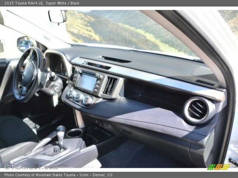 Super White / Black 2015 Toyota RAV4 LE