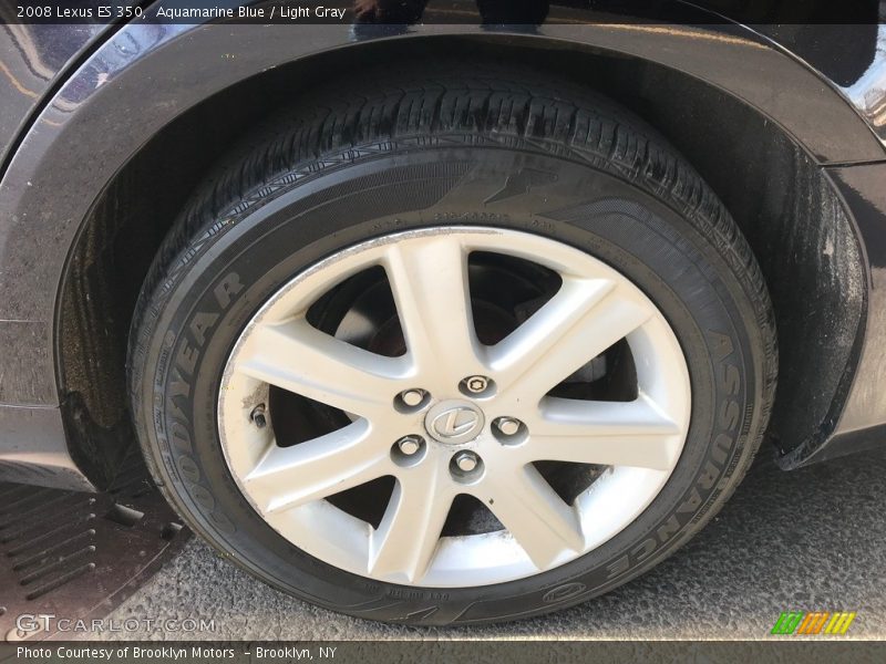 Aquamarine Blue / Light Gray 2008 Lexus ES 350