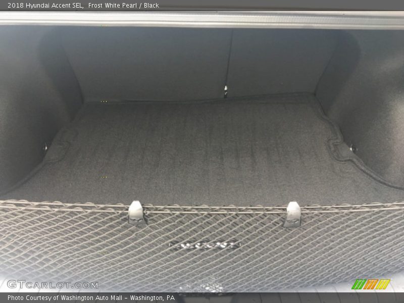 Frost White Pearl / Black 2018 Hyundai Accent SEL