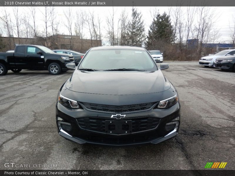 Mosaic Black Metallic / Jet Black 2018 Chevrolet Malibu LT