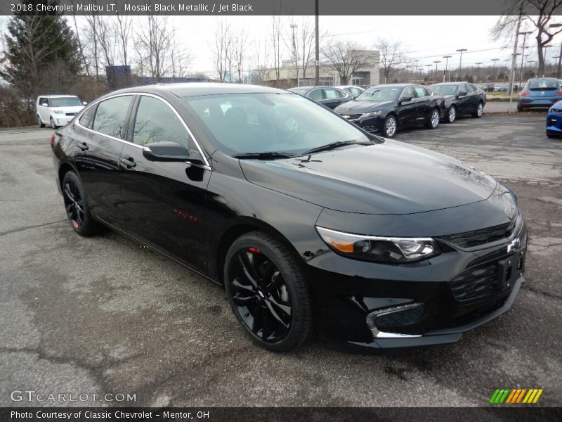 Mosaic Black Metallic / Jet Black 2018 Chevrolet Malibu LT