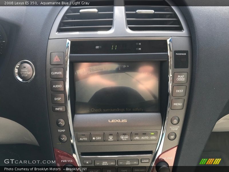 Aquamarine Blue / Light Gray 2008 Lexus ES 350