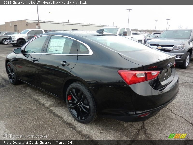 Mosaic Black Metallic / Jet Black 2018 Chevrolet Malibu LT