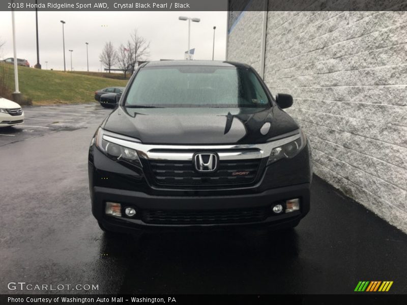 Crystal Black Pearl / Black 2018 Honda Ridgeline Sport AWD