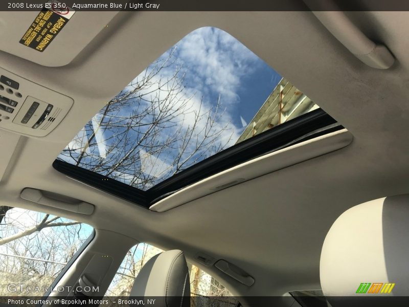 Aquamarine Blue / Light Gray 2008 Lexus ES 350