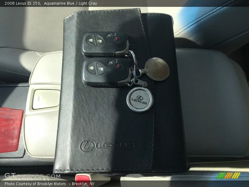 Aquamarine Blue / Light Gray 2008 Lexus ES 350