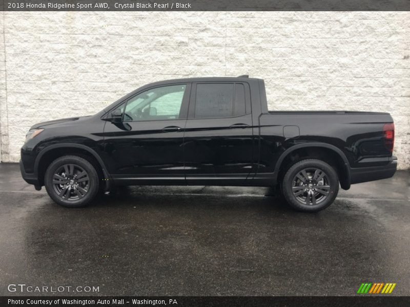 Crystal Black Pearl / Black 2018 Honda Ridgeline Sport AWD