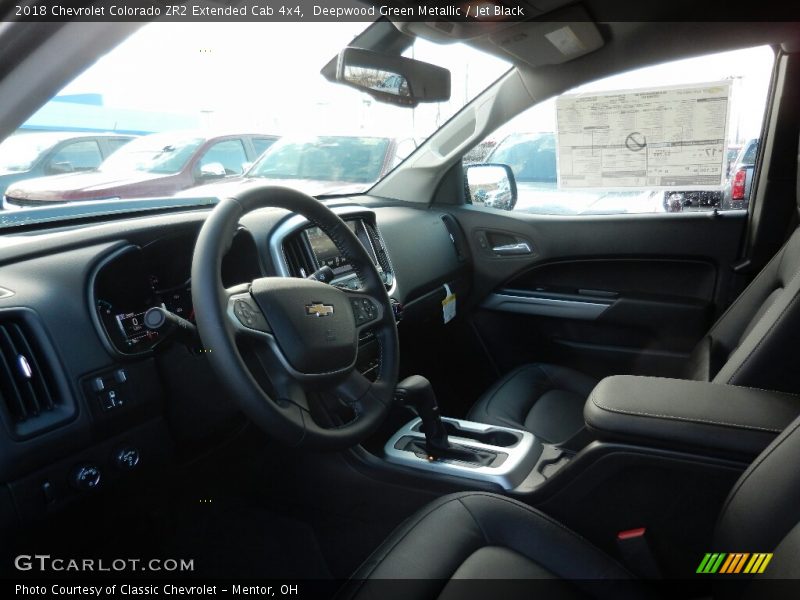 Deepwood Green Metallic / Jet Black 2018 Chevrolet Colorado ZR2 Extended Cab 4x4
