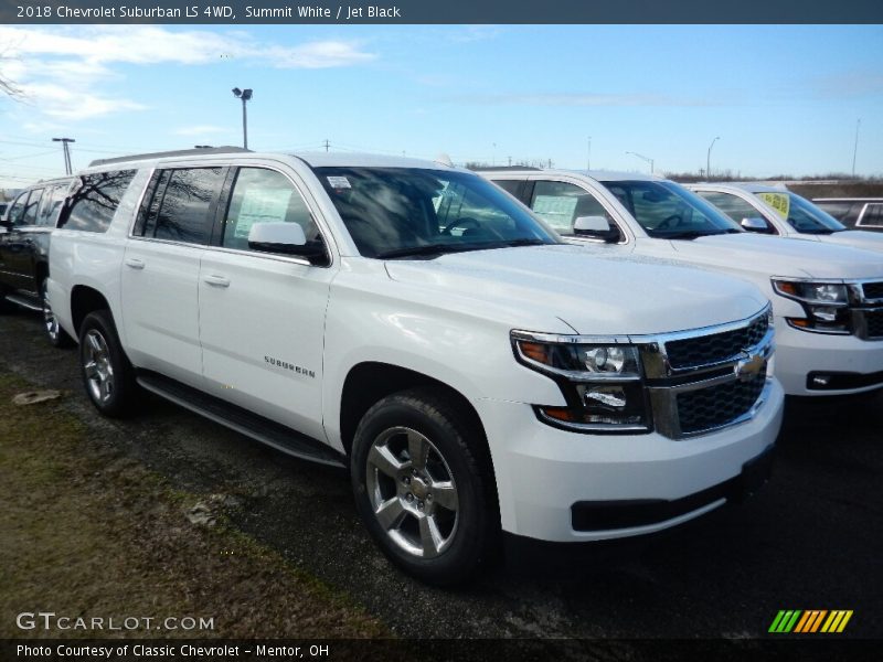 Summit White / Jet Black 2018 Chevrolet Suburban LS 4WD