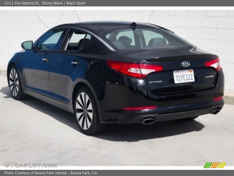 Ebony Black / Black Sport 2011 Kia Optima SX