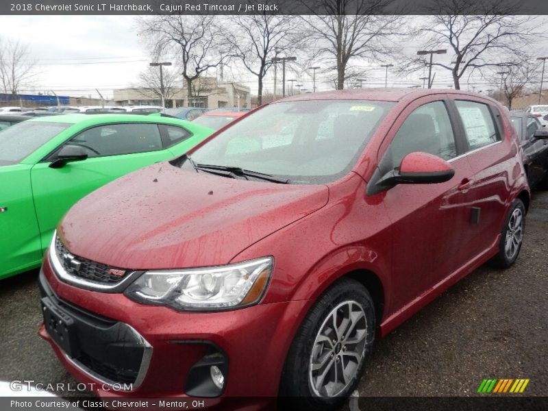 Cajun Red Tintcoat / Jet Black 2018 Chevrolet Sonic LT Hatchback