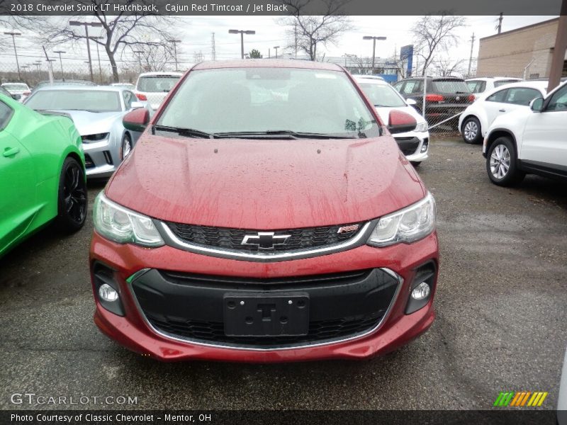 Cajun Red Tintcoat / Jet Black 2018 Chevrolet Sonic LT Hatchback
