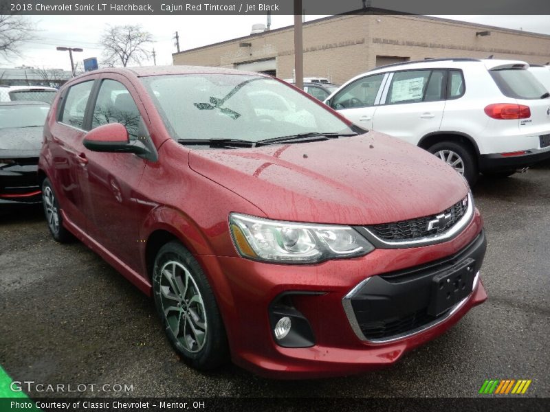 Cajun Red Tintcoat / Jet Black 2018 Chevrolet Sonic LT Hatchback