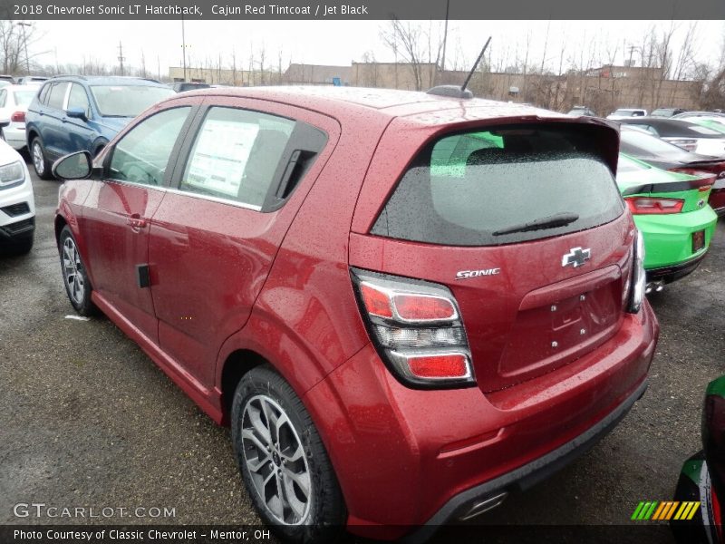 Cajun Red Tintcoat / Jet Black 2018 Chevrolet Sonic LT Hatchback
