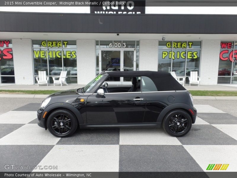 Midnight Black Metallic / Carbon Black 2015 Mini Convertible Cooper