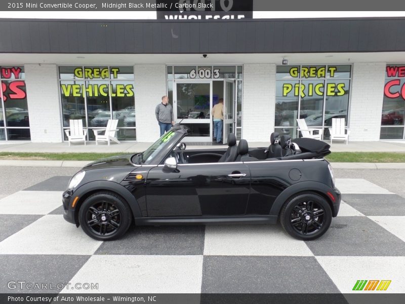 Midnight Black Metallic / Carbon Black 2015 Mini Convertible Cooper
