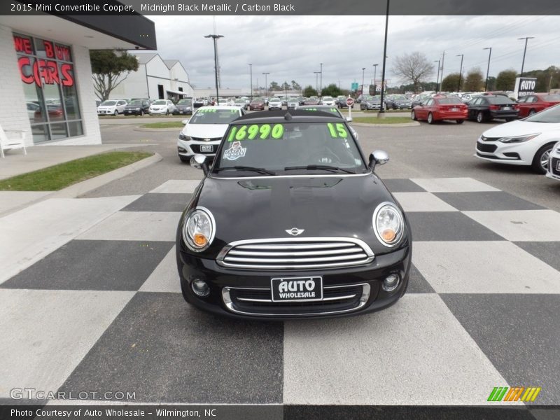 Midnight Black Metallic / Carbon Black 2015 Mini Convertible Cooper