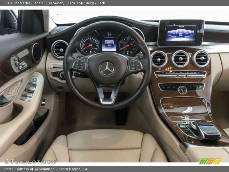 Black / Silk Beige/Black 2016 Mercedes-Benz C 300 Sedan