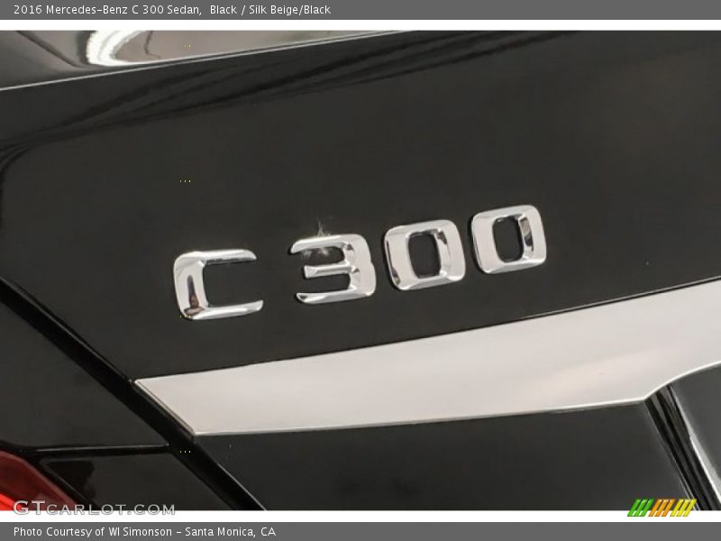 Black / Silk Beige/Black 2016 Mercedes-Benz C 300 Sedan