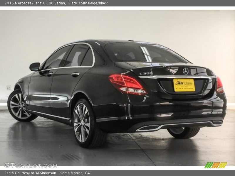 Black / Silk Beige/Black 2016 Mercedes-Benz C 300 Sedan