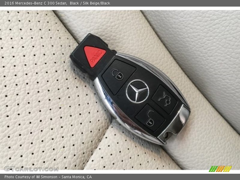 Black / Silk Beige/Black 2016 Mercedes-Benz C 300 Sedan