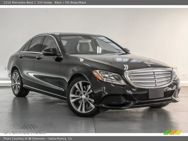 Black / Silk Beige/Black 2016 Mercedes-Benz C 300 Sedan