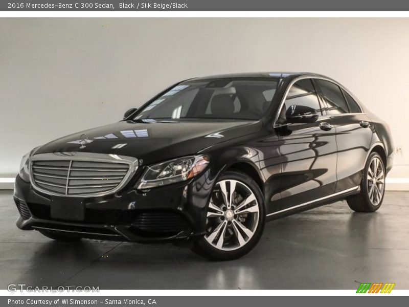 Black / Silk Beige/Black 2016 Mercedes-Benz C 300 Sedan