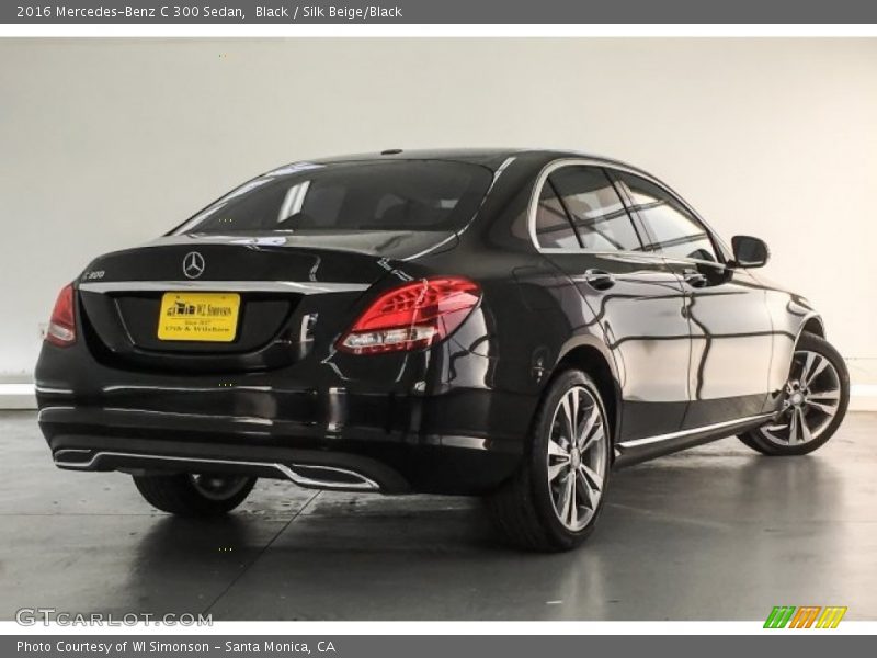 Black / Silk Beige/Black 2016 Mercedes-Benz C 300 Sedan