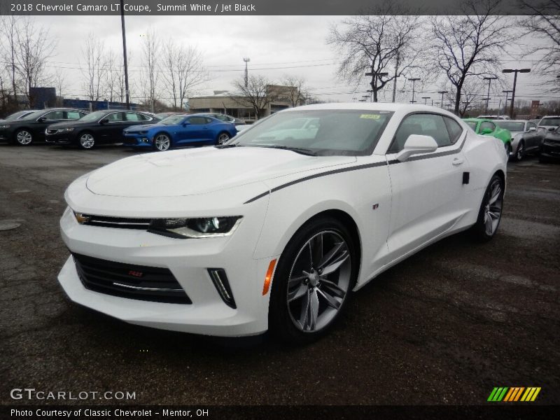 Summit White / Jet Black 2018 Chevrolet Camaro LT Coupe