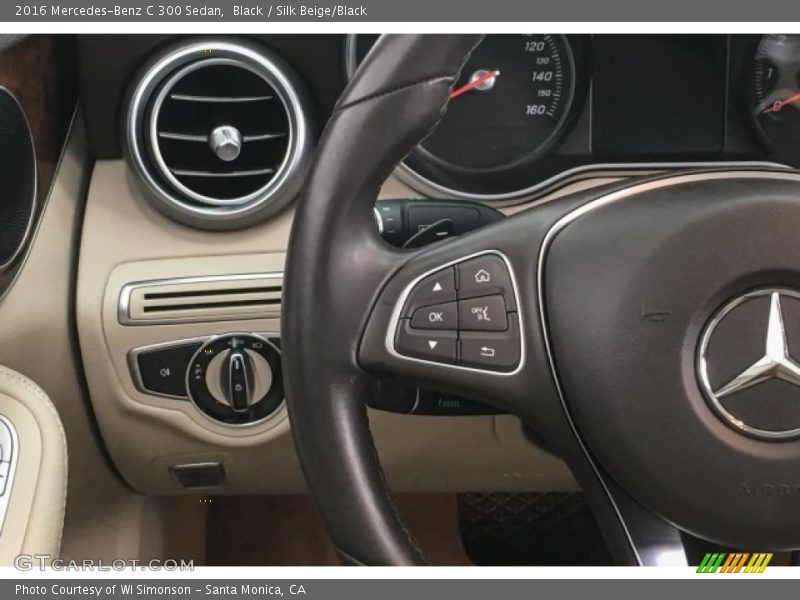 Black / Silk Beige/Black 2016 Mercedes-Benz C 300 Sedan