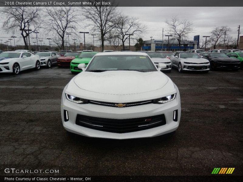 Summit White / Jet Black 2018 Chevrolet Camaro LT Coupe