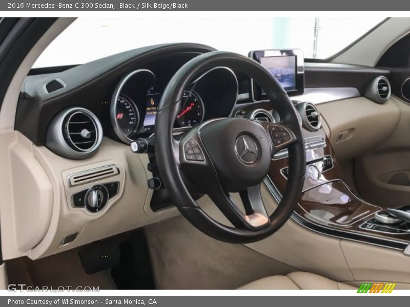 Black / Silk Beige/Black 2016 Mercedes-Benz C 300 Sedan