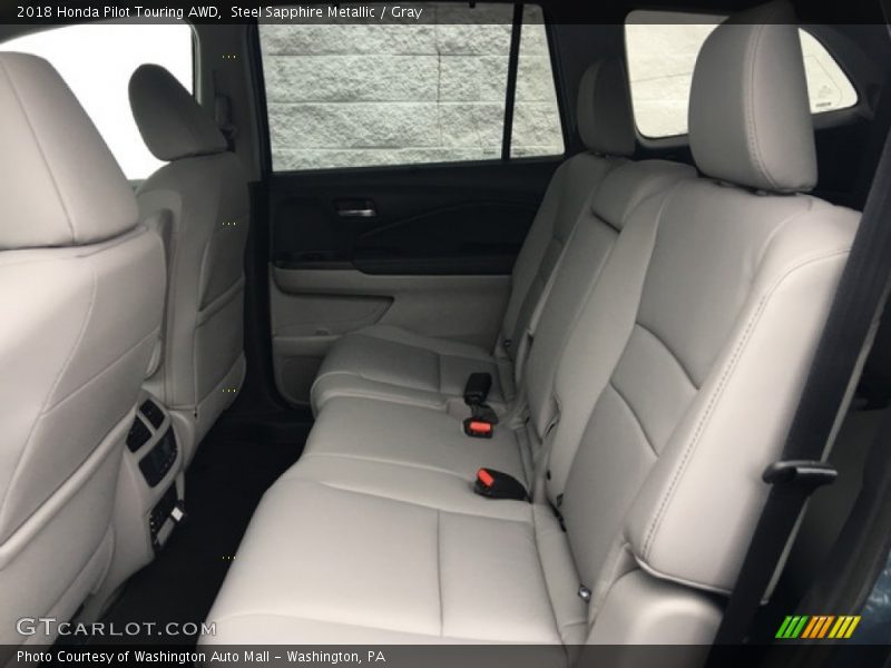 Steel Sapphire Metallic / Gray 2018 Honda Pilot Touring AWD