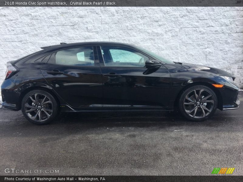  2018 Civic Sport Hatchback Crystal Black Pearl