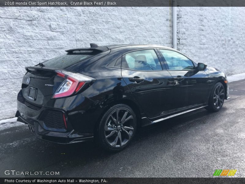 Crystal Black Pearl / Black 2018 Honda Civic Sport Hatchback