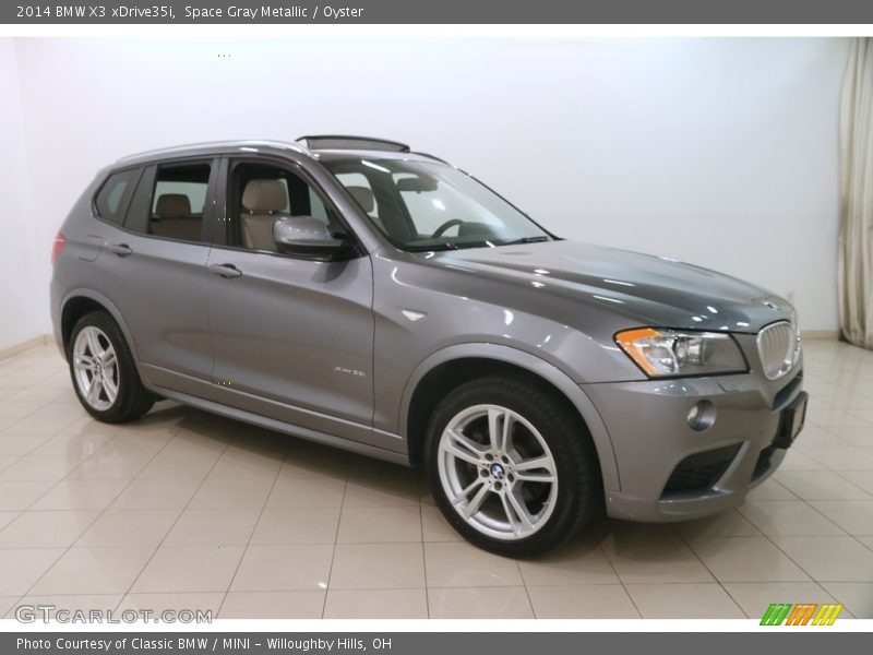 Space Gray Metallic / Oyster 2014 BMW X3 xDrive35i