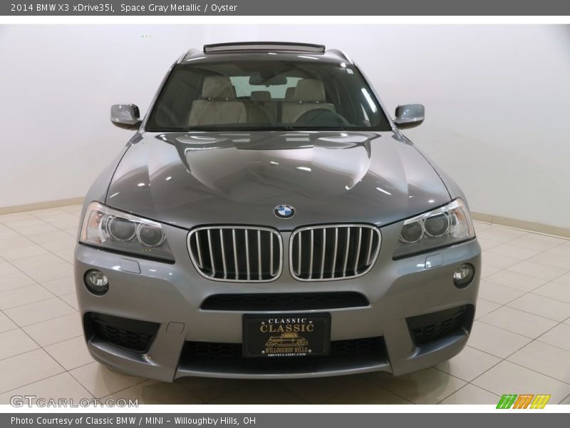 Space Gray Metallic / Oyster 2014 BMW X3 xDrive35i