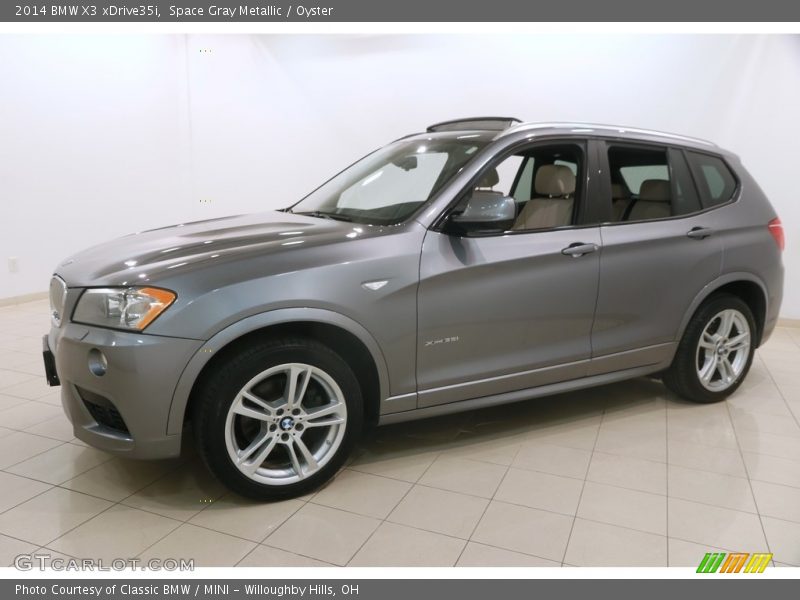 Space Gray Metallic / Oyster 2014 BMW X3 xDrive35i