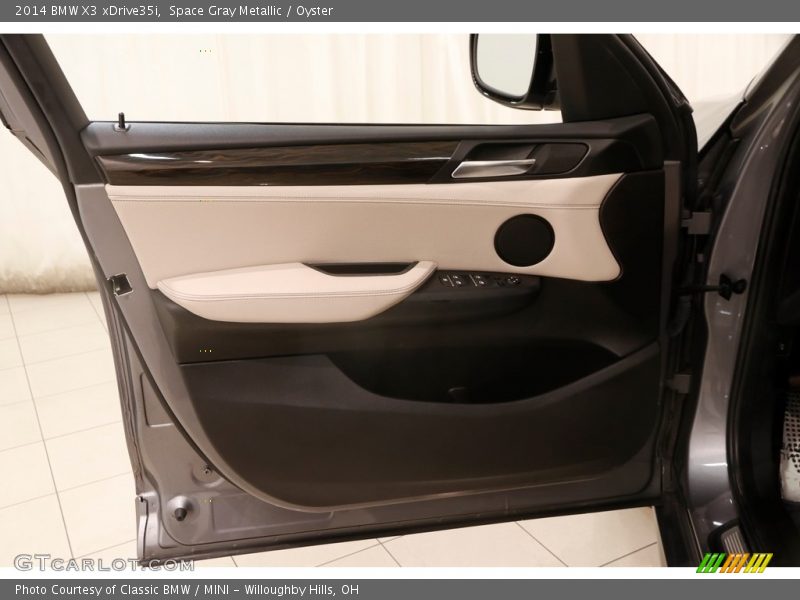 Space Gray Metallic / Oyster 2014 BMW X3 xDrive35i