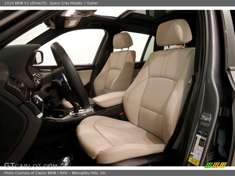Space Gray Metallic / Oyster 2014 BMW X3 xDrive35i