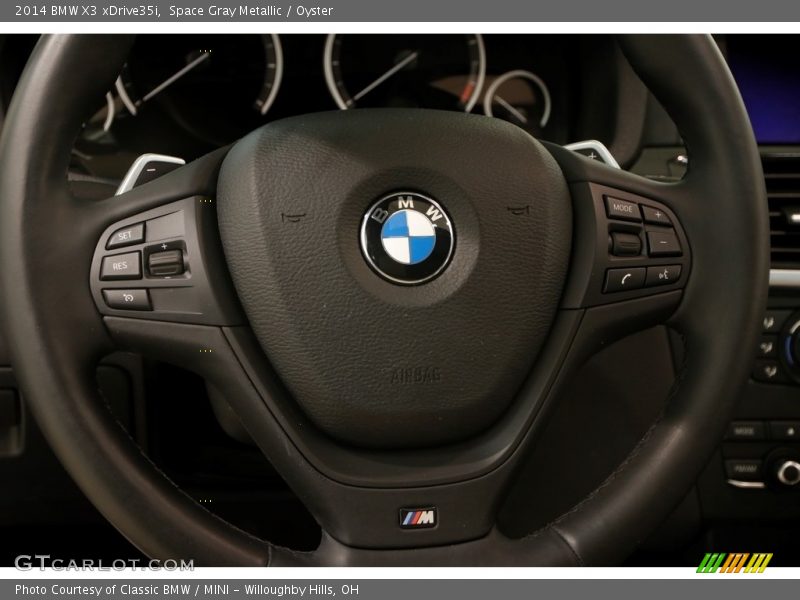 Space Gray Metallic / Oyster 2014 BMW X3 xDrive35i