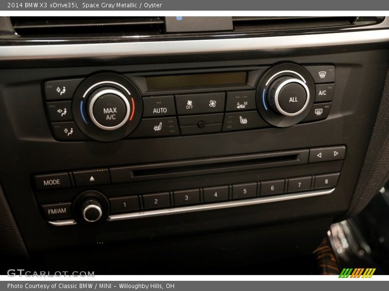 Space Gray Metallic / Oyster 2014 BMW X3 xDrive35i