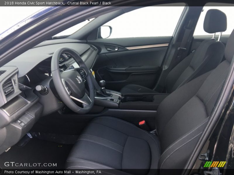 Front Seat of 2018 Civic Sport Hatchback