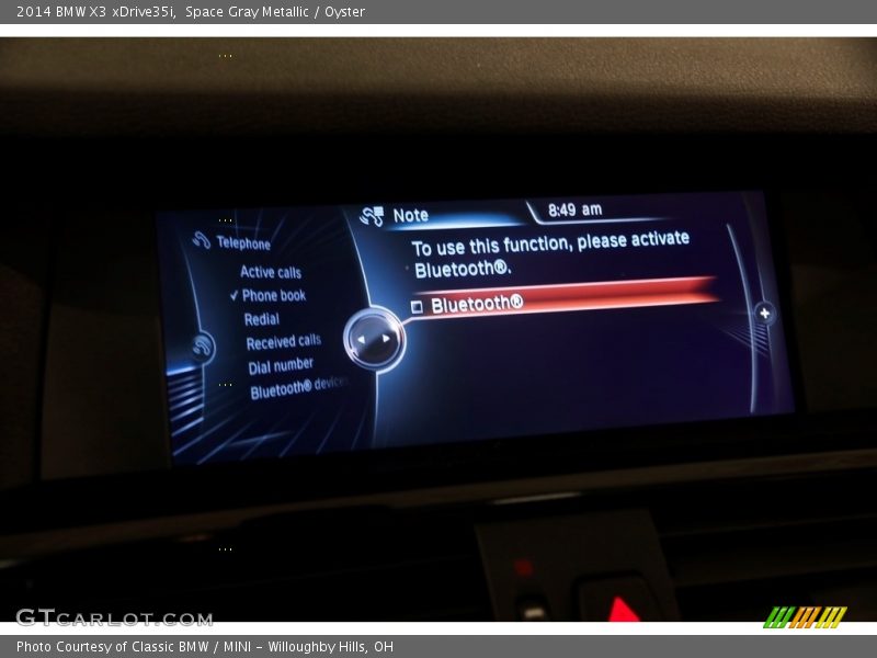 Space Gray Metallic / Oyster 2014 BMW X3 xDrive35i